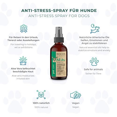 Sedante orgánico para perros, gatos, mascotas: alternativa natural para calmar el estrés, ansiedad, inquietud, nerviosismo, agresividad, adecuado para la relajación, los viajes y la relajación.