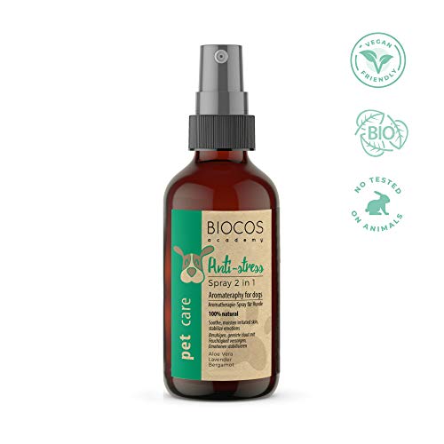 Sedante orgánico para perros, gatos, mascotas: alternativa natural para calmar el estrés, ansiedad, inquietud, nerviosismo, agresividad, adecuado para la relajación, los viajes y la relajación.