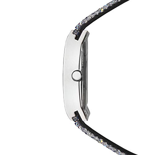 Seksy - Reloj de pulsera para mujer con cristales de Swarovski en la correa, resistente al agua, ajustable