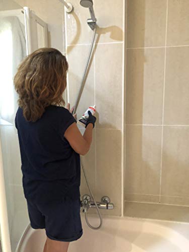 Sellador de juntas para duchas 200ml | No más grietas en las juntas de la ducha | Juntas blancas y sin moho | Reparador y renovador de azulejos especial baño
