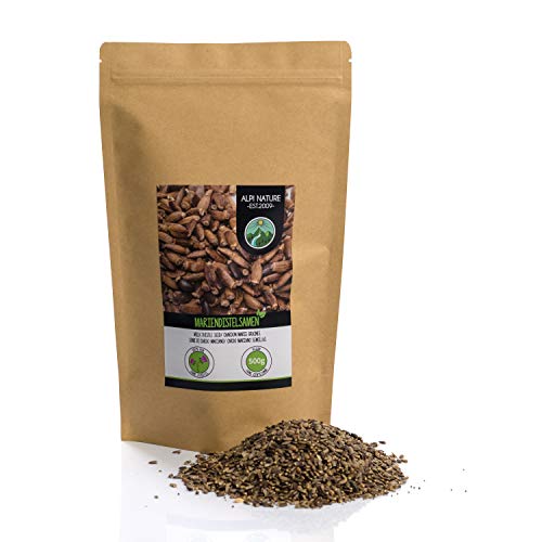 Semillas de cardo mariano (500g), 100% naturales, suavemente secadas, veganas