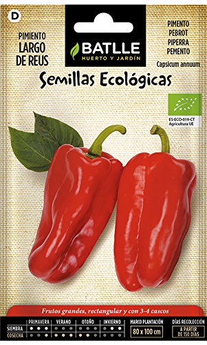 Semillas Ecológicas Hortícolas - Pimiento Largo de Reus - ECO - Batlle