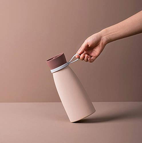 Sencillo Prima De Silicona Caliente Bolsa De Agua, Conjuntos De Punto, Ideal para El Alivio del Dolor Y Terapia Fría Caliente,Azul,S