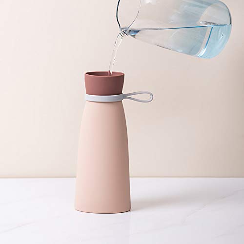 Sencillo Prima De Silicona Caliente Bolsa De Agua, Conjuntos De Punto, Ideal para El Alivio del Dolor Y Terapia Fría Caliente,Azul,S