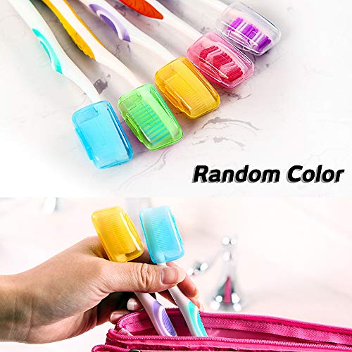 SENHAI - Juego de 2 jabones y 10 fundas para cabezal de cepillo de dientes, jabonera con tapa, funda protectora para cepillo de dientes para viajes, hogar, actividades al aire libre