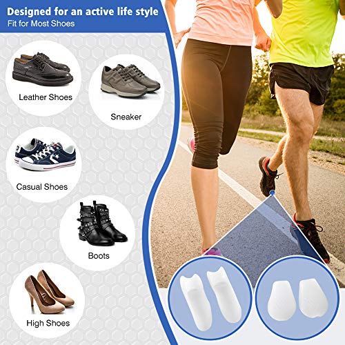 Separador de dedos completo para aliviar el dolor de pies, Gel Correctores de Dedos de Pie Toe Espaciadores protector ejercita tus dedos para tratar y prevenir varios problemas de pies (cubrir)