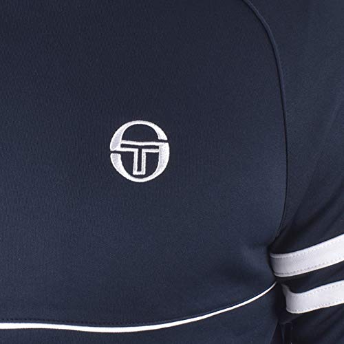 Sergio Tacchini Mens 36969 azul marino/blanco Orion Track TOP