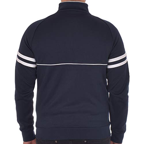 Sergio Tacchini Mens 36969 azul marino/blanco Orion Track TOP