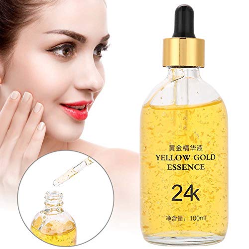 Sérum concentrado para el rostro, con 6 péptidos, oro de 24 quilates y ácido ácido hialurónico; hidrata, blanquea y reafirma la piel