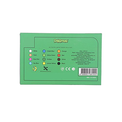 Set 12/36pcs Pastel óleo Barra de Pintura Gras lápiz suministros de dibujo escolar de arte lavables de alta definición regalo para artista infantil profesor Elève, color Multicolore(36pcs)