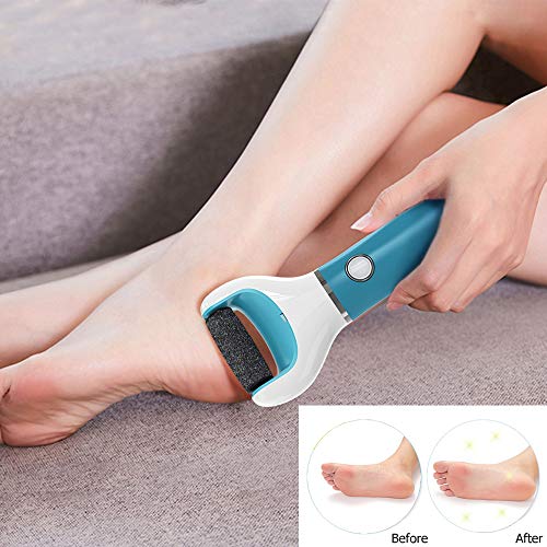 [Set de 14] Rodillos Lijadores Extrarugosos para Recambiode Scholl Velvet Smooth Diamond Crystals Lima Electrónica Velvet Smooth,Negro y Azul