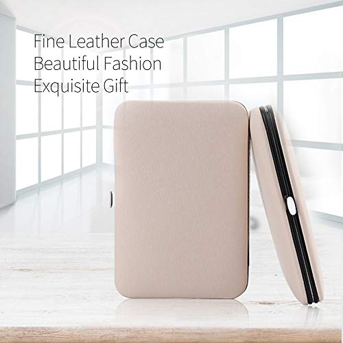 Set de manicura, COCOFLY 16 en 1 Juego de Cortaúñas Profesional, Pedicura de Acero Inoxidable Kit para Cuidado de Uñas gruesas y Removedor de cutícula con un Estuche de Cuero