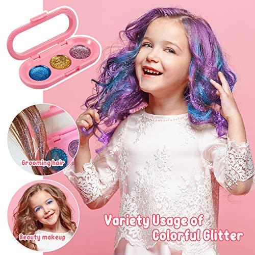 Set de maquillaje Kids para niñas, Kit de cosméticos lavables reales Juego para niños Maquillaje con bolsa de cosméticos Juego de regalo de princesa para fiesta de Halloween Navidad Cumpleaños