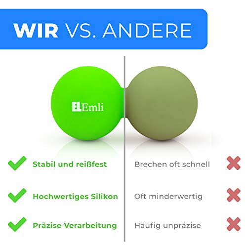 Set de masaje profesional | 4 partes | Masaje de pies para la fascitis plantar | 2x bola de erizo | Scooter peatonal con espinillas | Duoball - Twinball con bolsa
