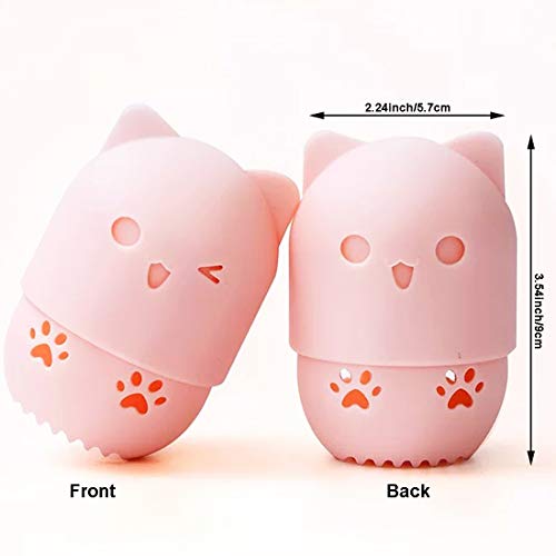 Set de soporte de esponjas de maquillaje, soporte de esponja para secar, esponja de maquillaje y funda protectora