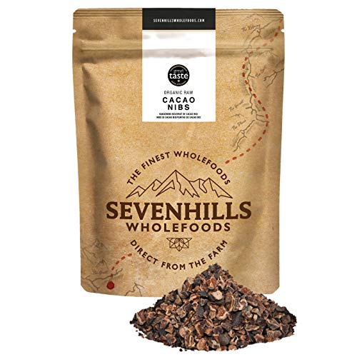 Sevenhills Wholefoods Puntas de Cacao Crudo Orgánico (Nibs) 500g