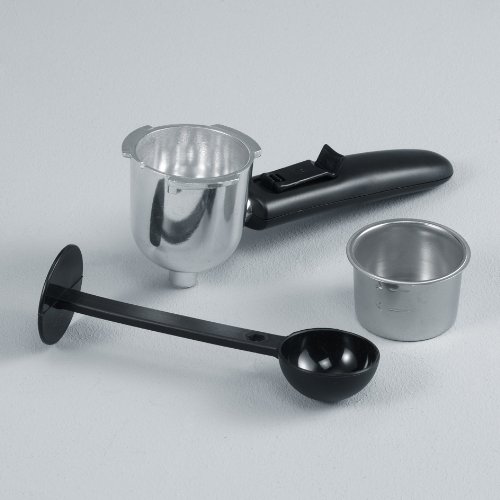 SEVERIN KA 5978 Cafetera Espresso, Incl. Jarra para Servir y Cuchara Dosificadora, hasta 4 Tazas, 800 W, 0.22 litros, Plástico, Negro