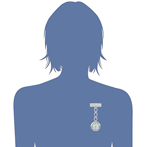 SEWOR reloj para Enfermeras Y médico cerámica banda colgante reloj de bolsillo – con profundo azul marca piel caja gran regalo (Octágono)