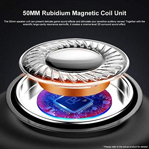 SFBBBO Auriculares Gaming Auriculares Profesionales para Videojuegos USB de 3,5 mm, luz LED para computadora, PC, Juegos, Auriculares estéreo con Cable con micrófono 02