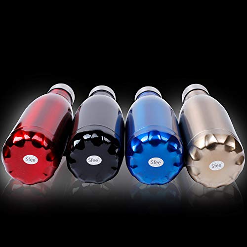 Sfee 17oz Aislado Botella de Agua Doble Pared vacío Botella a Prueba de Fugas de Acero Inoxidable Mantiene Caliente y frío Bebidas para Deportes al Aire Libre Camping + 1 un Cepillo de Limpieza