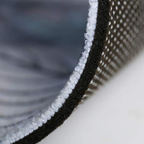 SGLMYD Gris Modernas Patrón Geométrico Ondulado,alfombras Grandes,alfombras Dormitorio,alfombras Infantiles,alfombras Salon Pelo Corto,for Pasillos,Comedor,Shaggy,Antideslizantes,Lavables