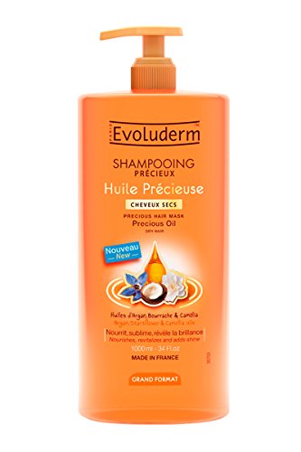 shampoing aceite Noble – Cabello secas – Evoluderm/botella de 1l