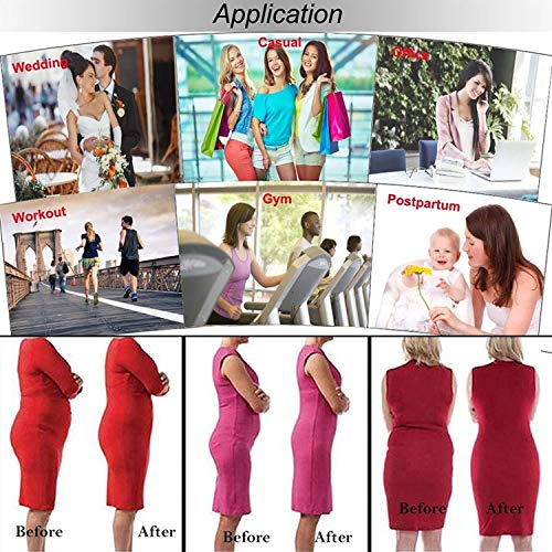 SHAPERX Mujer Torso Corto Malla Entrenador de Cintura Waist Trainer Corsé Waist Cincher, UK-DT1995-Black-S