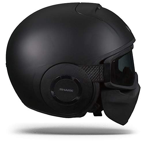 Shark Casco de moto DRAK BLANK Mat KMA, Negro, XL