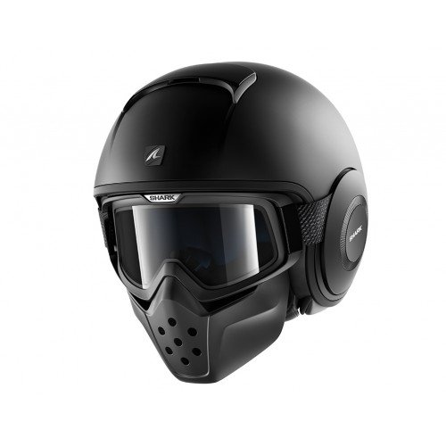 Shark Casco de moto DRAK BLANK Mat KMA, Negro, XL