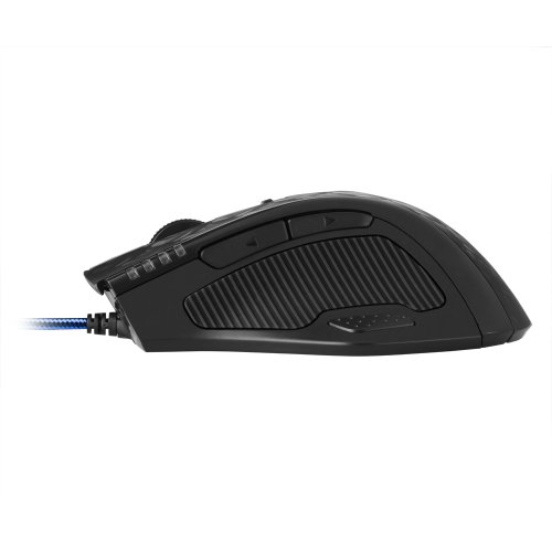 Sharkoon DRAKONIA - Ratón Gaming Láser, 8200 DPI, 11 Botones, Negro