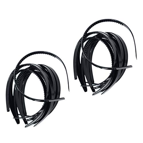 sharprepublic 20x Mujeres Plástico Liso Flexible Alice Hair Band Diadema DIY Accesorio para El Cabello