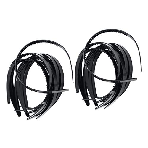 sharprepublic 30x Mujeres Plástico Liso Flexible Banda para El Cabello Alice Diadema Accesorio para El Cabello