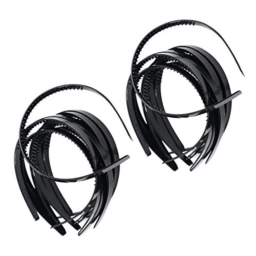 sharprepublic 30x Mujeres Plástico Liso Flexible Banda para El Cabello Alice Diadema Accesorio para El Cabello