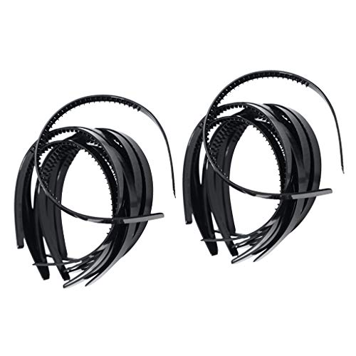sharprepublic 30x Mujeres Plástico Liso Flexible Banda para El Cabello Alice Diadema Accesorio para El Cabello