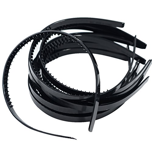 sharprepublic 30x Mujeres Plástico Liso Flexible Banda para El Cabello Alice Diadema Accesorio para El Cabello