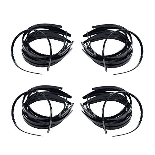 sharprepublic 40 Mujeres Plástico Liso Diadema De Pelo De Alice Flexible DIY Accesorio para El Cabello