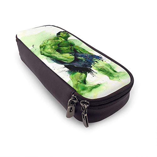 shenguang Estuche para lápices Acuarela Hulk Estuche para lápices de gran capacidad Estuche para lápices de maquillaje Papelería con soporte para bolígrafos con doble cremallera para la escu