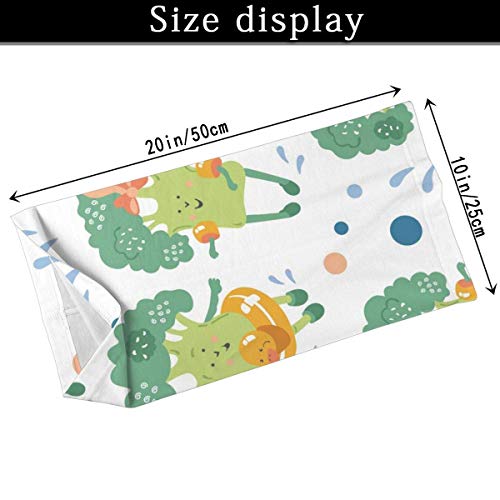 shenguang N A Brócoli sonriente divertido, pasamontañas de repollo Mascarilla de tela Reutilizable Lavable Ciclismo que cubre la cara Filtros transpirables Polainas de cuello Bandana Verano uv