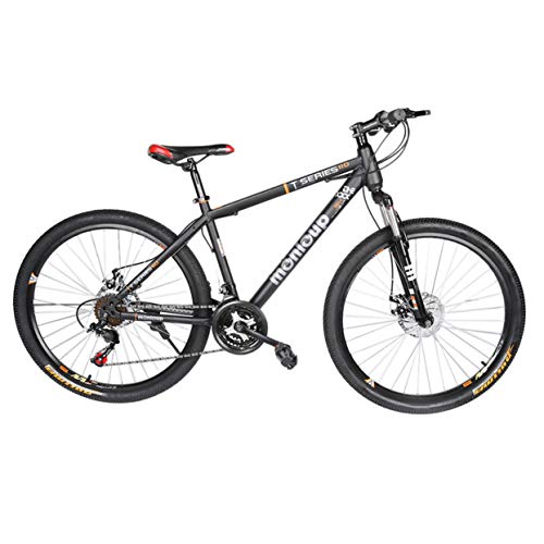 Shenykan Bicicleta de montaña Plegable de 26 Pulgadas Bicicleta Plegable de 7 velocidades Negro MTB Sport