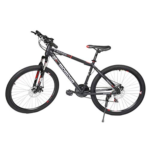 Shenykan Bicicleta de montaña Plegable de 26 Pulgadas Bicicleta Plegable de 7 velocidades Negro MTB Sport