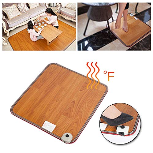 shewt Alfombrilla calefactada para pies, Almohadillas térmicas Debajo de los escritorios, Calentador eléctrico para Calentar los Dedos de los pies alfombrados para oficinistas, 50 30 (55) cm