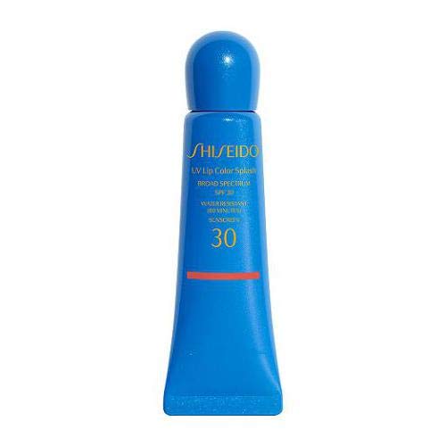 Shiseido UV Lip Color Splash, Pintalabios con Color Protección UV SPF30, Rojo (Ululu Red), 10 ml