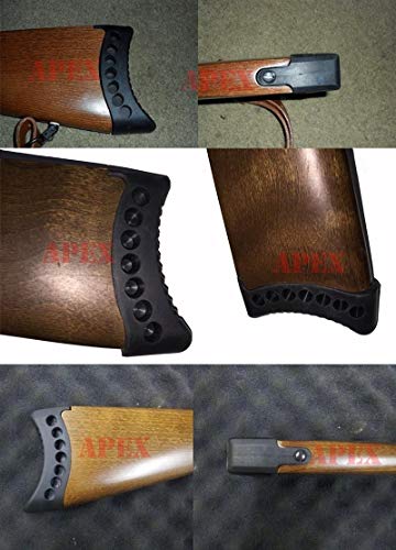 SHIYM-Pads, Caza táctico Fit for Ruger Rifle de 1" de Retroceso buttpad Butt Pad .FOR 44 Magnum CARABINA 44 10/22 y Apto for el Mini 14/30 1430 Rifle Negro