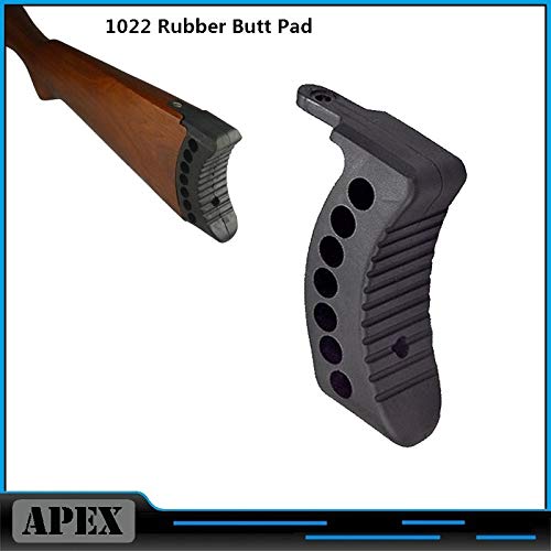 SHIYM-Pads, Caza táctico Fit for Ruger Rifle de 1" de Retroceso buttpad Butt Pad .FOR 44 Magnum CARABINA 44 10/22 y Apto for el Mini 14/30 1430 Rifle Negro