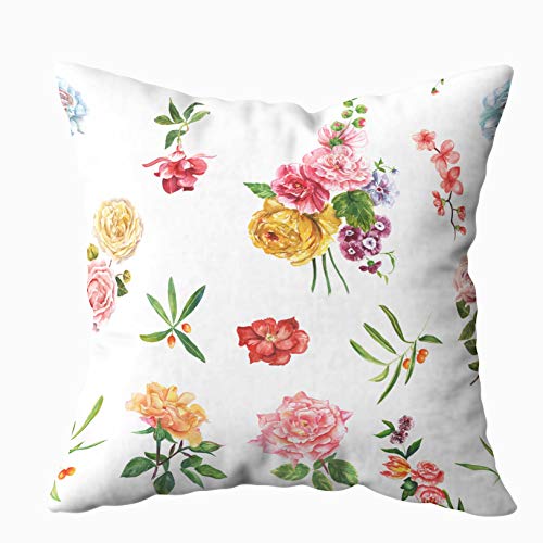 Shorping X'Mas Fundas de Almohada con Cremallera, 16 x 16 Pulgadas, con diseño Tradicional asiático, Decorativas, Fundas de Almohada, Funda de cojín para el hogar, sofá, Ropa de Cama