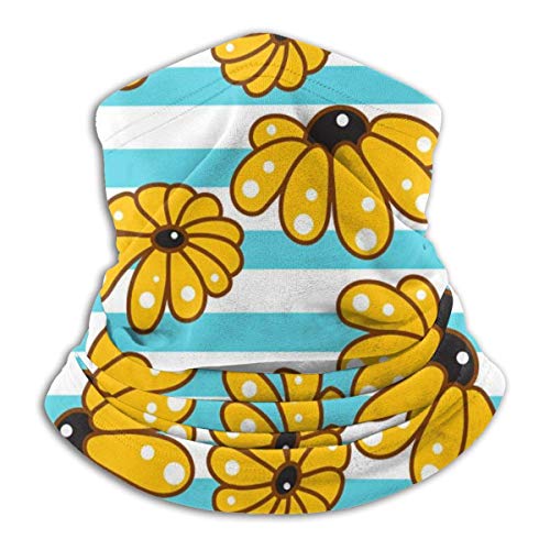 Shotngwu - Bandana de cuello redondo sin costuras, color amarillo, camomila, azul, unisex, sin costuras