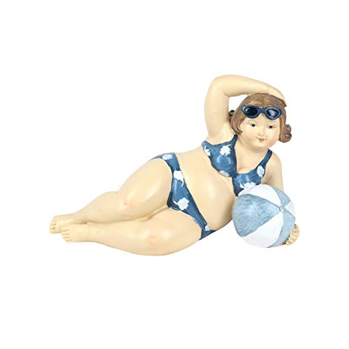 SIGRIS Decor and Go Bañista Acotada Conbalon Figuras de Contemporáneo al Estilo Marinero Y Náutico Material Principal Resina DG20093