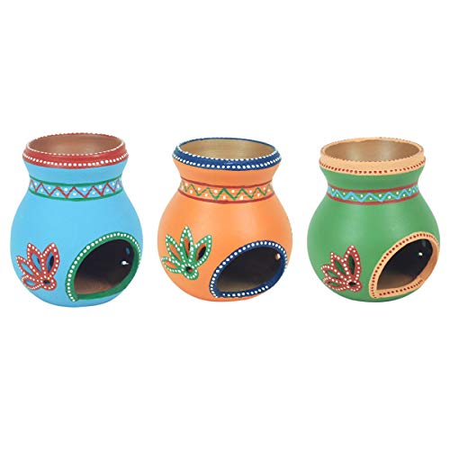 SIGRIS Decor and Go Quemador Aceites Incluye Set de 3 Unidades para Regalo Complementos Natura India
