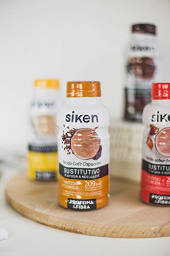 Siken Sustitutivo"Ready to Go" - Batido sabor café-Cappuccino, Listo para tomar, Botella 325 ml