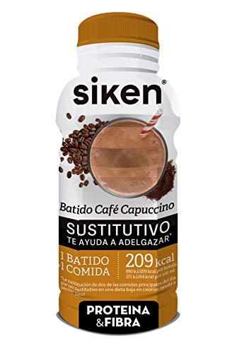 Siken Sustitutivo"Ready to Go" - Batido sabor café-Cappuccino, Listo para tomar, Botella 325 ml